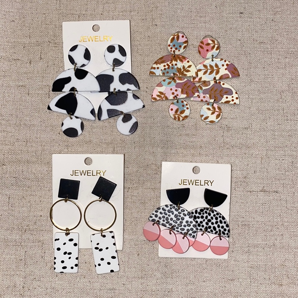 Pack of 4 Shein earrings never been worn